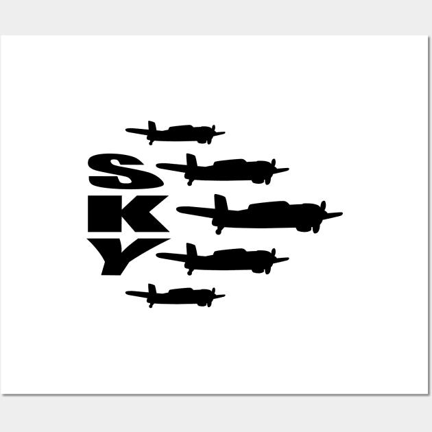 Aircrafts World War II Formation Wall Art by notami